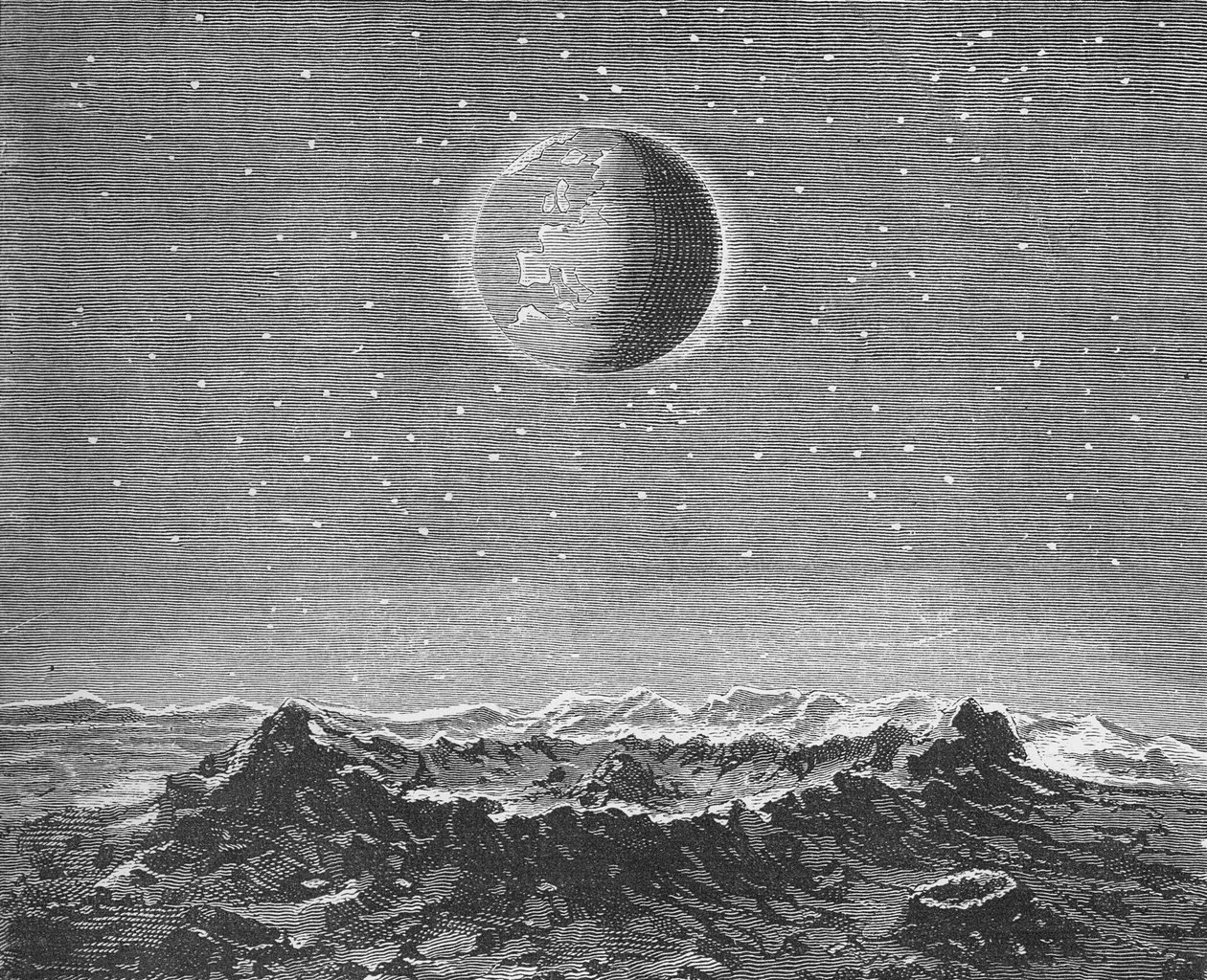 A terra vista da lua de German School