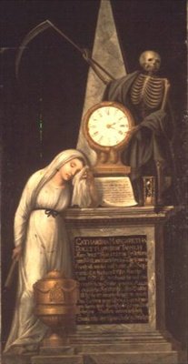 O Monumento Funerário da cantora Catharina Margaretha Docetti, nee Tausch, Escola de Heidelberg de German School