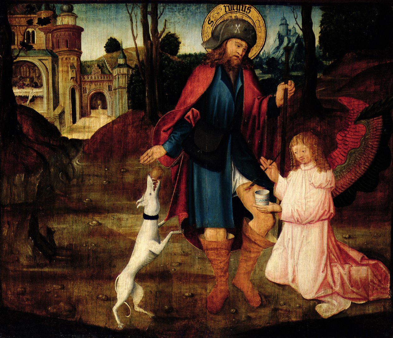 A cura de Saint Roch (óleo sobre madeira) de German School