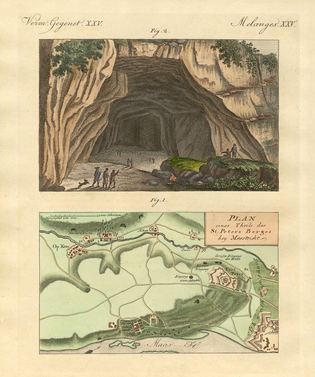 As cavernas de Maastricht de fora de German School