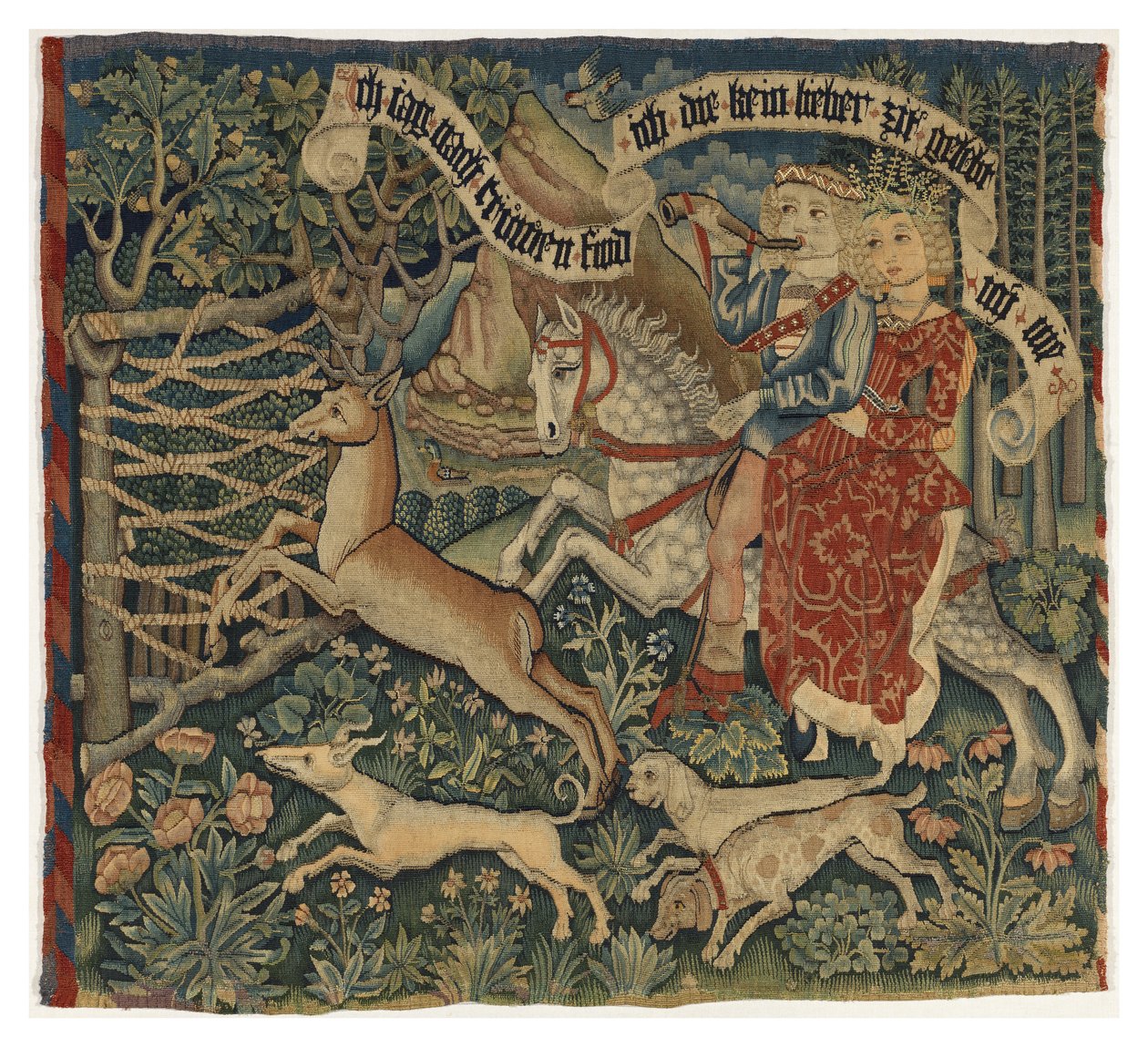 A Busca da Fidelidade, c.1475-1500 (tapeçaria) de German School