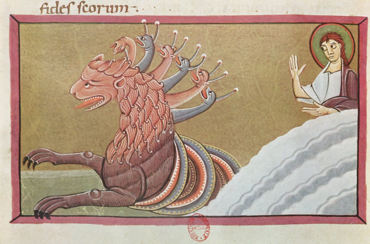 The Sea Monster, fac-símile do Apocalipse de Bamberg de German School