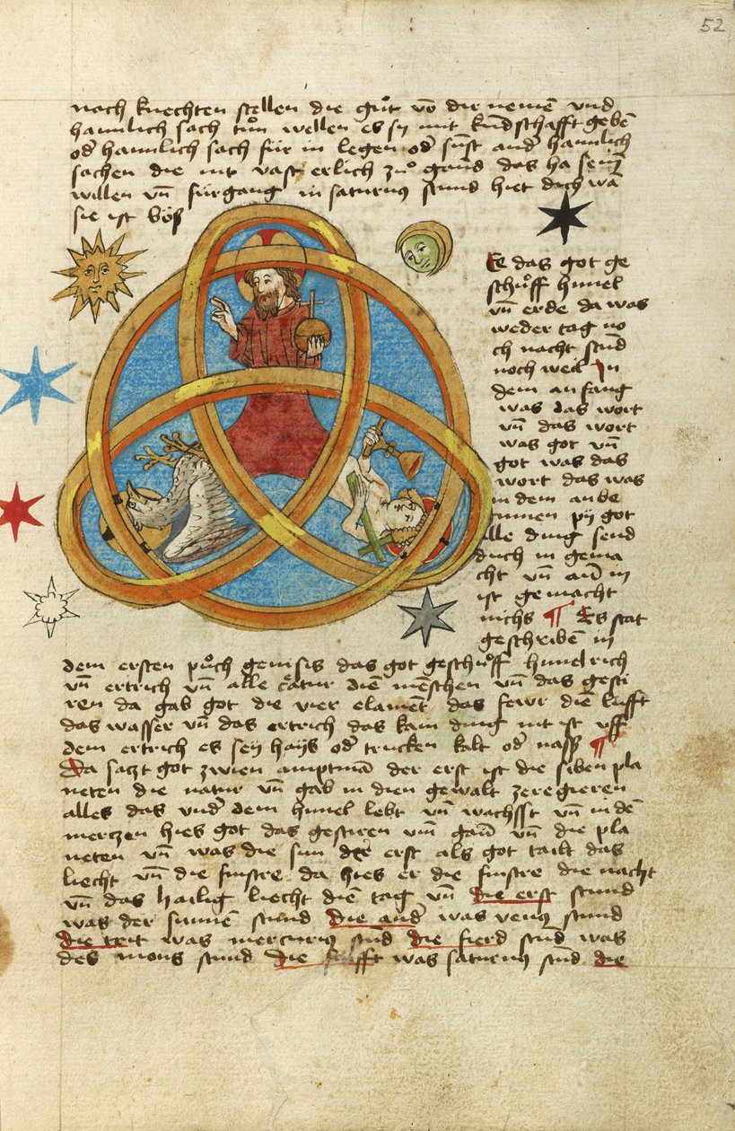 A Trindade, c.1464 (aguarela e tinta) de German School