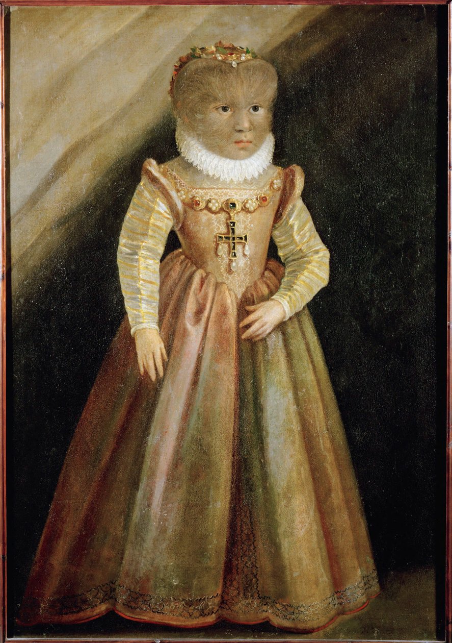 A filha de Petrus Gonzalvus, o homem peludo de Tenerife ... de German School