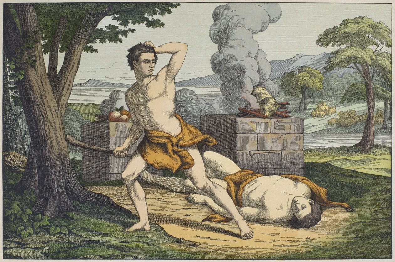 O assassinato de Abel, ilustração do 