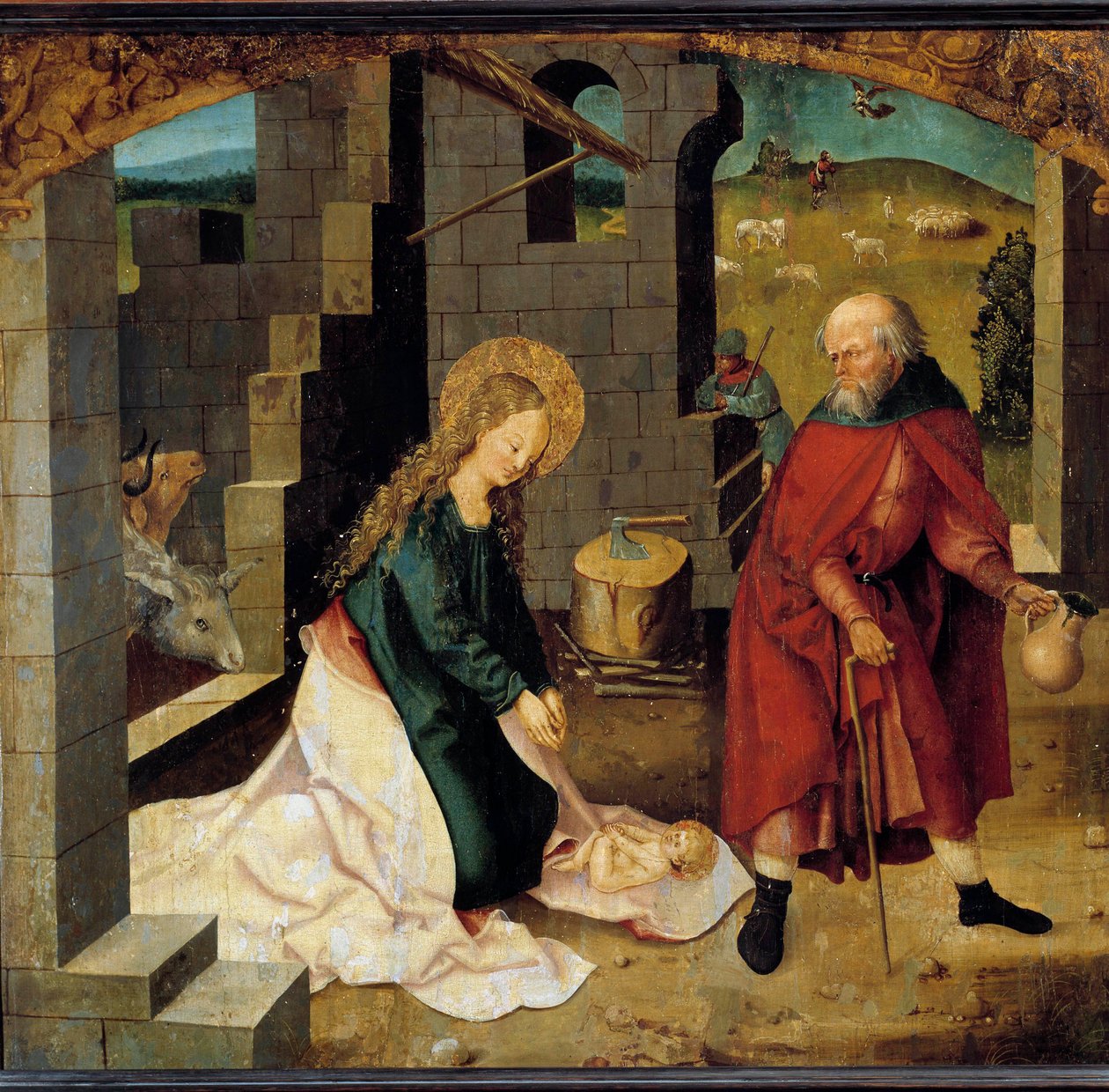 A Pintura nativa da escola suábia. início do século XVI. Dijon, Museu de Belas Artes de German School