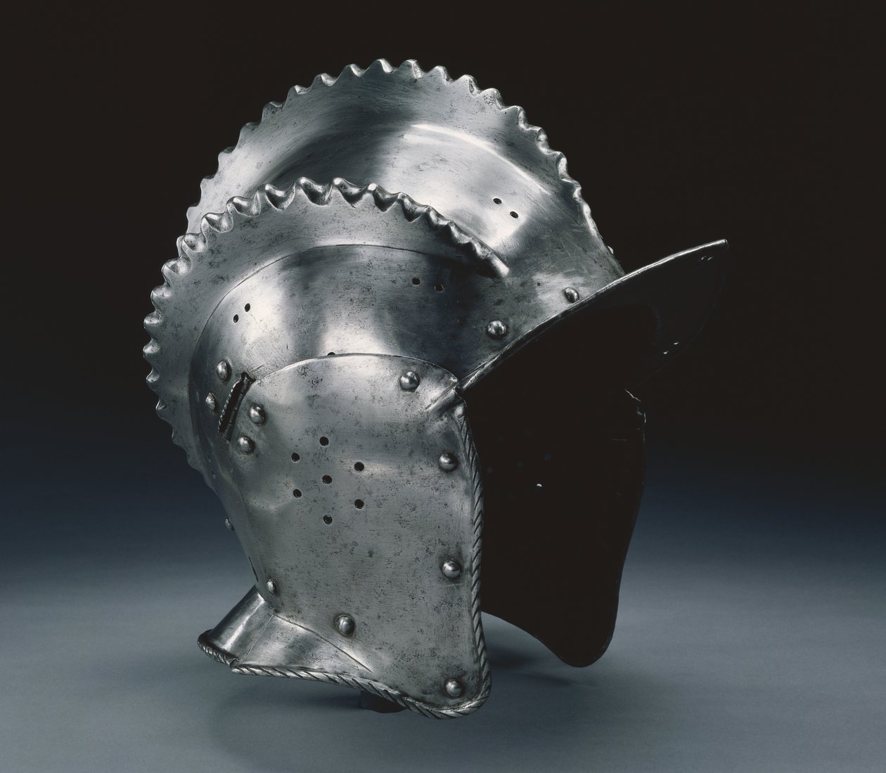 Burgonet de crista tripla, c.1560-70 de German School