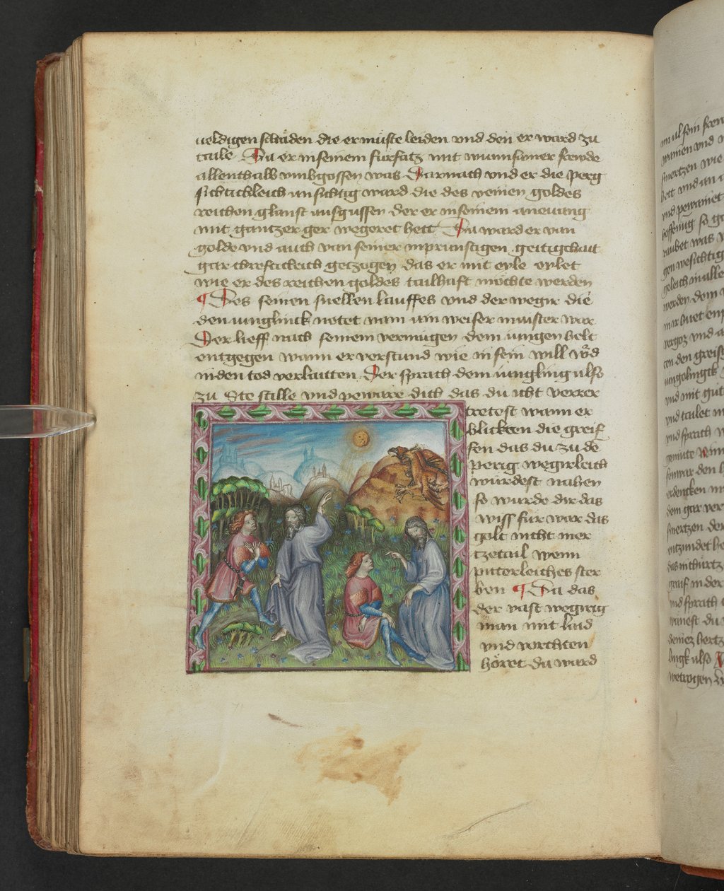 Ulrich von Pottenstein, The Book of Natural Wisdom, Egerton MS 1121 f.114v, c.1430 (tinta e cor sobre pergaminho) de German School