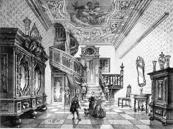 Vestíbulo na Casa de um Burgher de German School