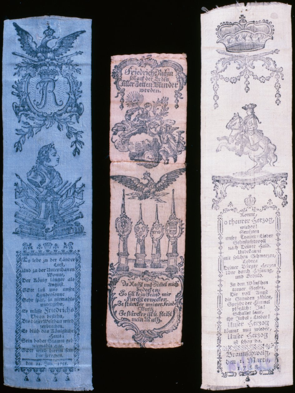 Bandas Vivat de Frederico II (têxtil) de German School