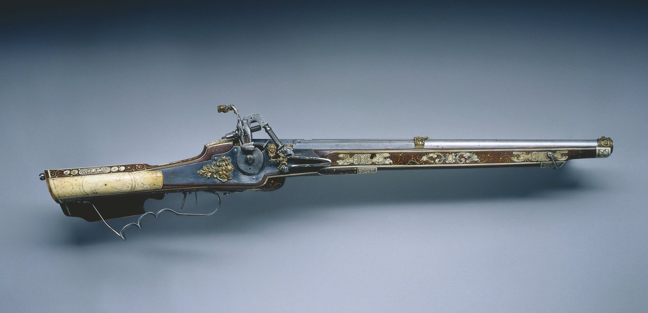 Fuzil de trava de roda, 1618 de German School