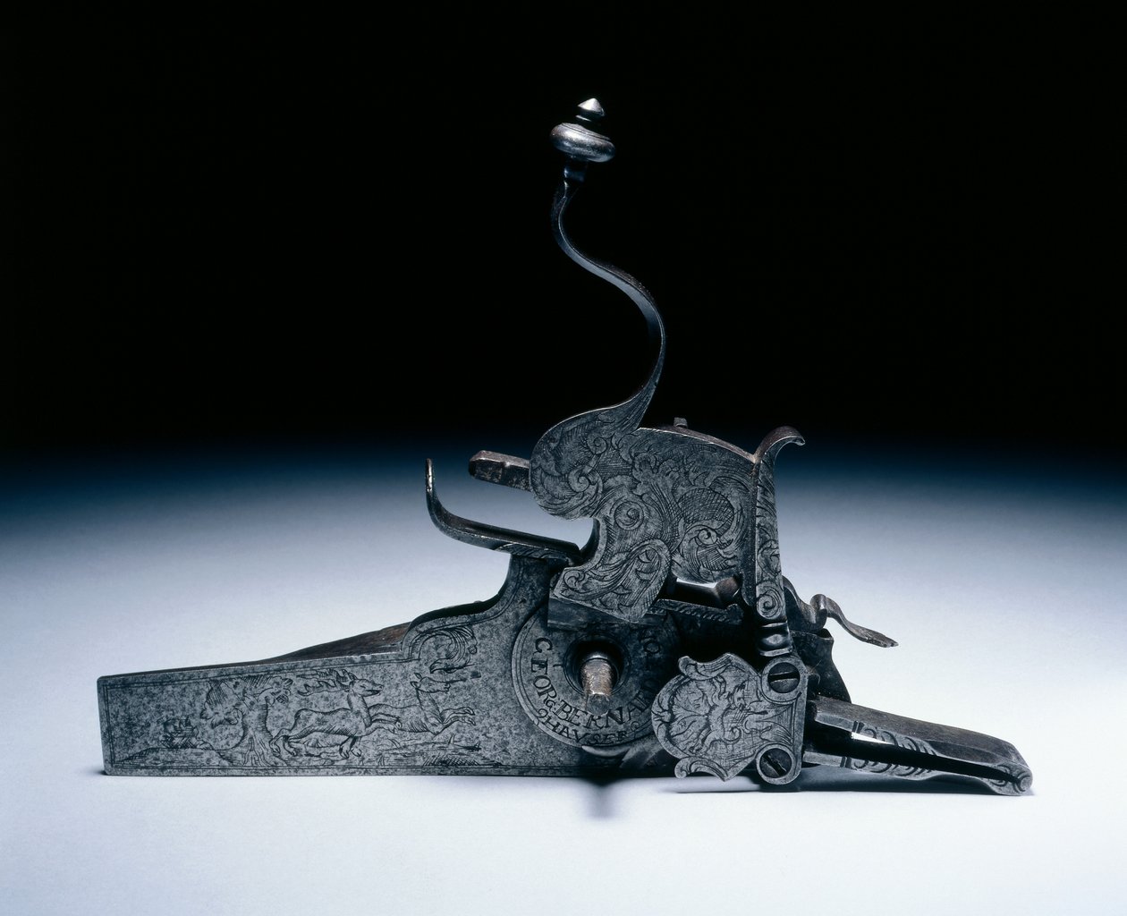 Trava de roda de uma arma de caça (aço) de German School