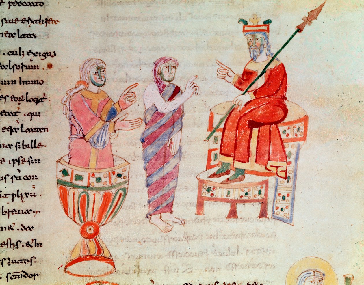 Zoroaster ou Zarathustra oráculos de consultoria (Miniatura, século IX) de German School