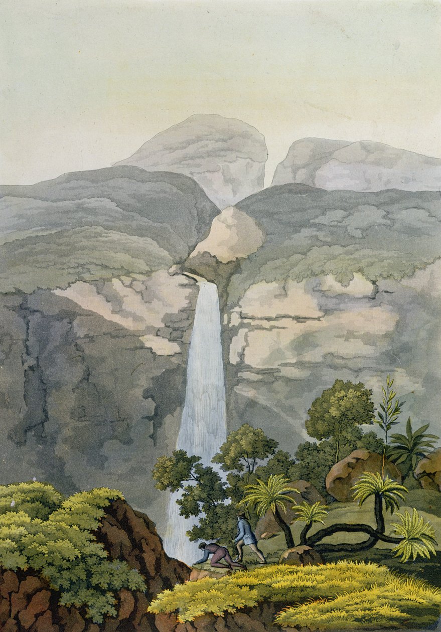 Rio Vinagre Cachoeira, perto do vulcão Puraci, Nova Granada, Brasil de Gerolamo Fumagalli