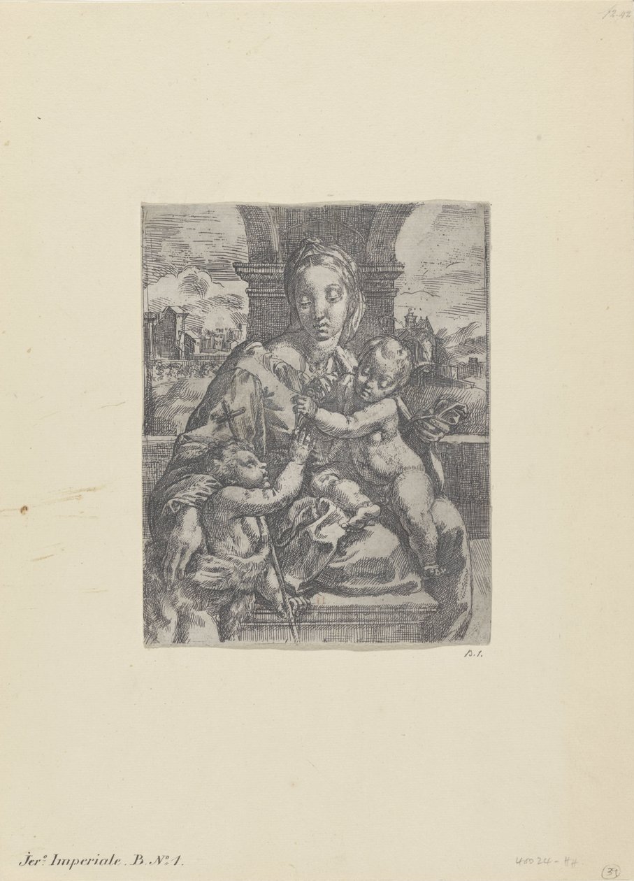 Maria com Criança e o jovem João Baptista de Gerolamo Imperiale