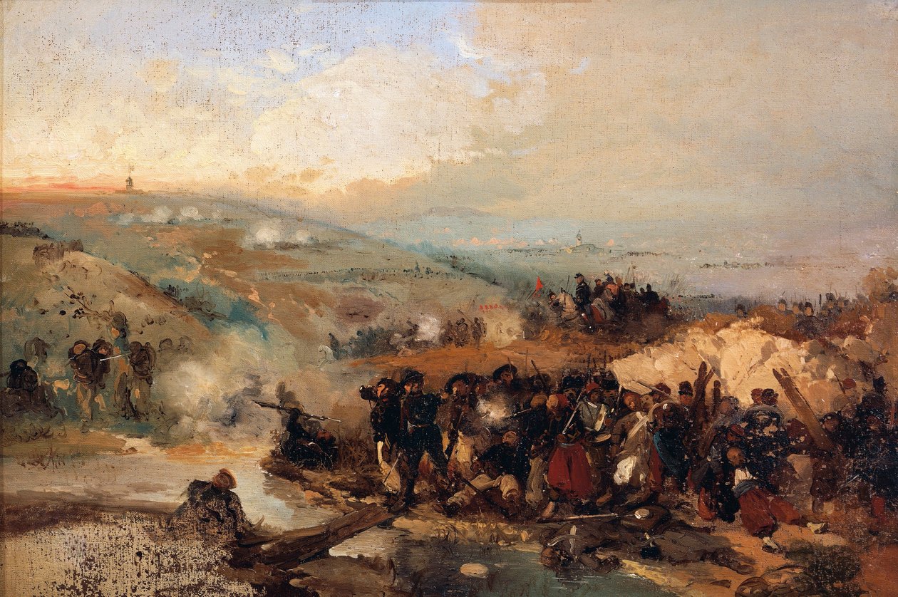 Captura da Torre de Malakoff, por Gerolamo Induno de Gerolamo Induno