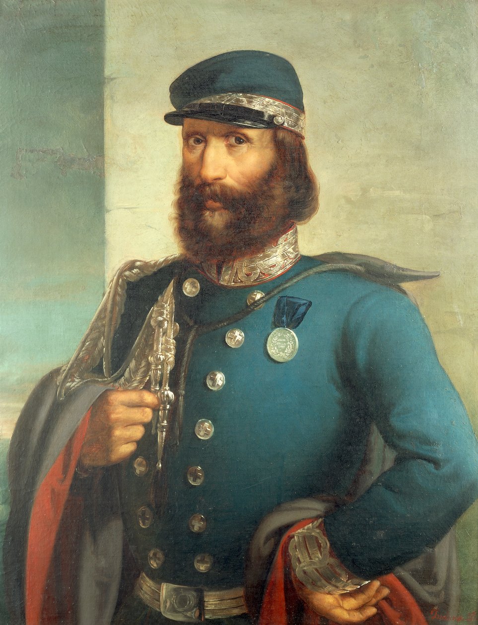 Retrato de Giuseppe Garibaldi (1807-1882), de Gerolamo Induno de Gerolamo Induno