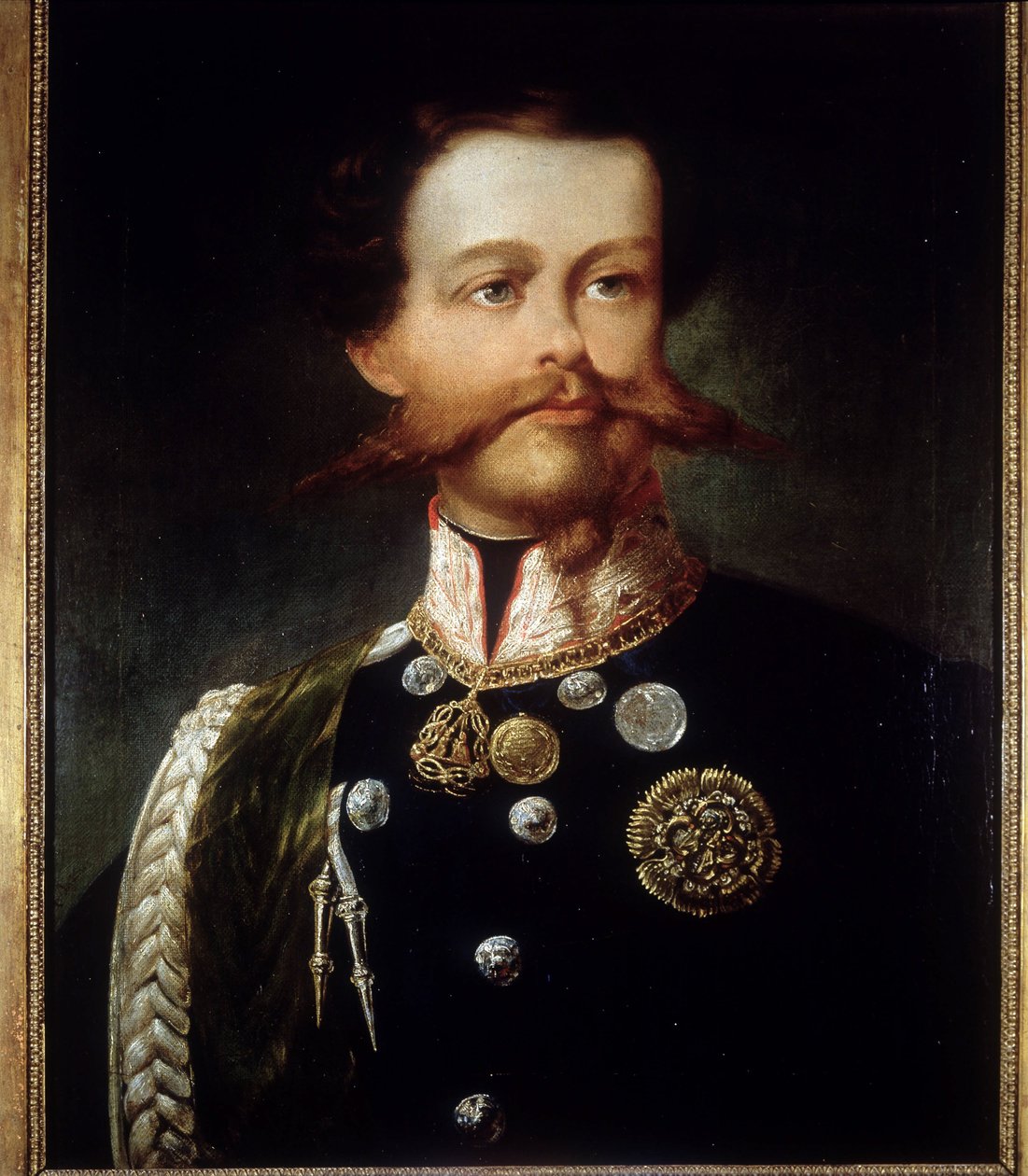 Retrato de Victor Emmanuel II (Victor-Emmanuel) (Vittorio Emanuele) (1820 - 1878) por Gerolamo (Girolamo) Induno. Museu do Resorgimento. Milão. de Gerolamo Induno