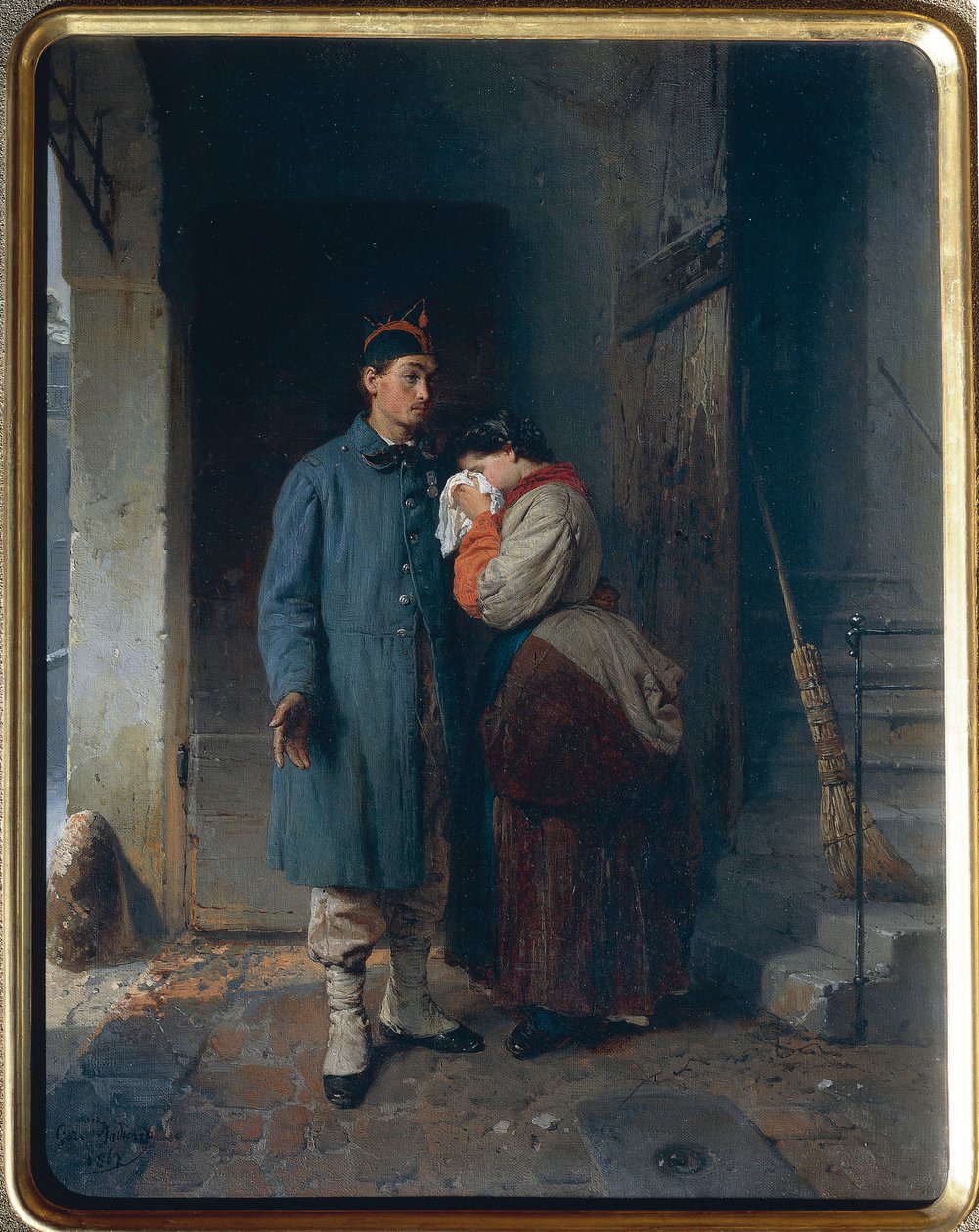 A Partida dos Conscritos de 1866, de Gerolamo Induno de Gerolamo Induno