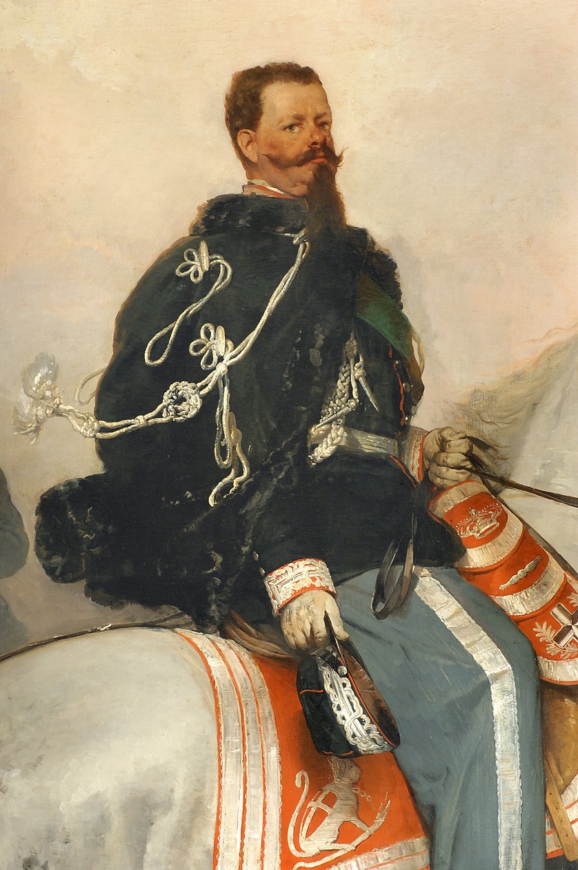 Vittorio Emanuele II a cavalo de Gerolamo Induno