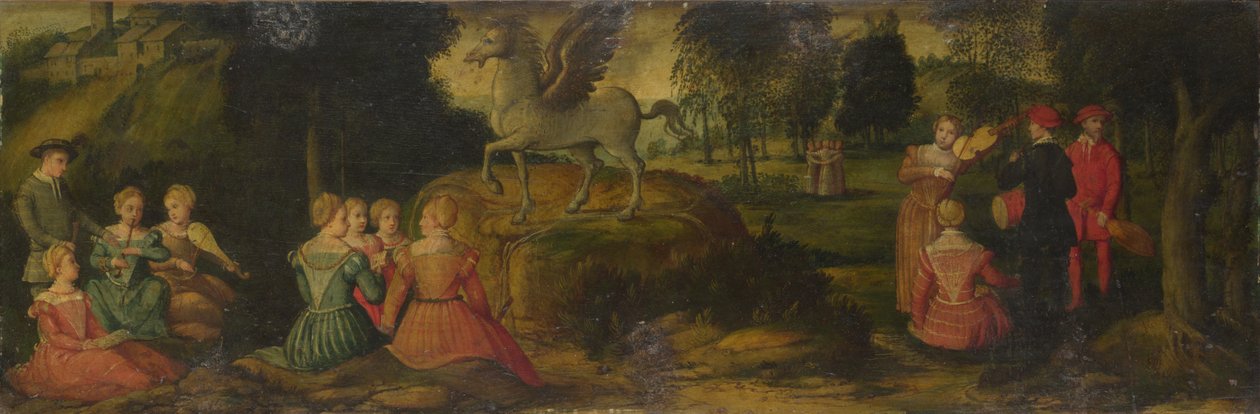 Pégaso e as Musas, c.1540 de Gerolamo Romanino