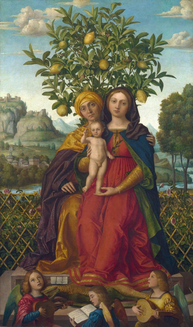 Girolamo dai Libri (1474-1555) The Virgin and Child with Saint Anne Oil on canvas ca 1510-1520 National Gallery, London 158,1x94 de Gerolamo dai Libri