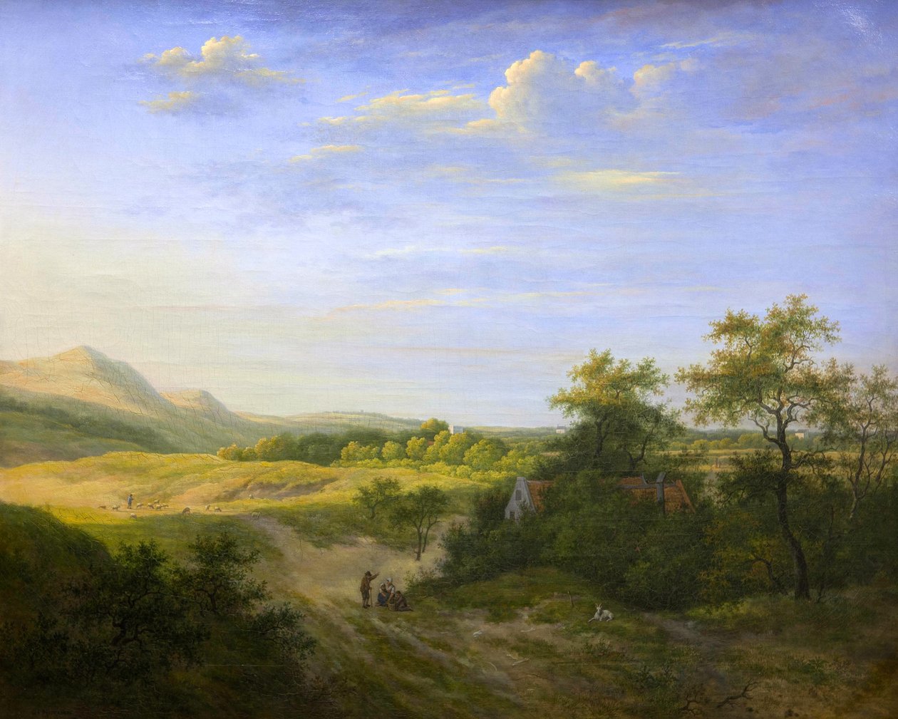 Paisagem das dunas perto de Haarlem de Gerrit Jan Michaëlis