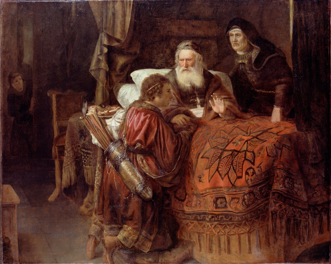 Isaac abençoando Jacob de Gerrit van Honthorst