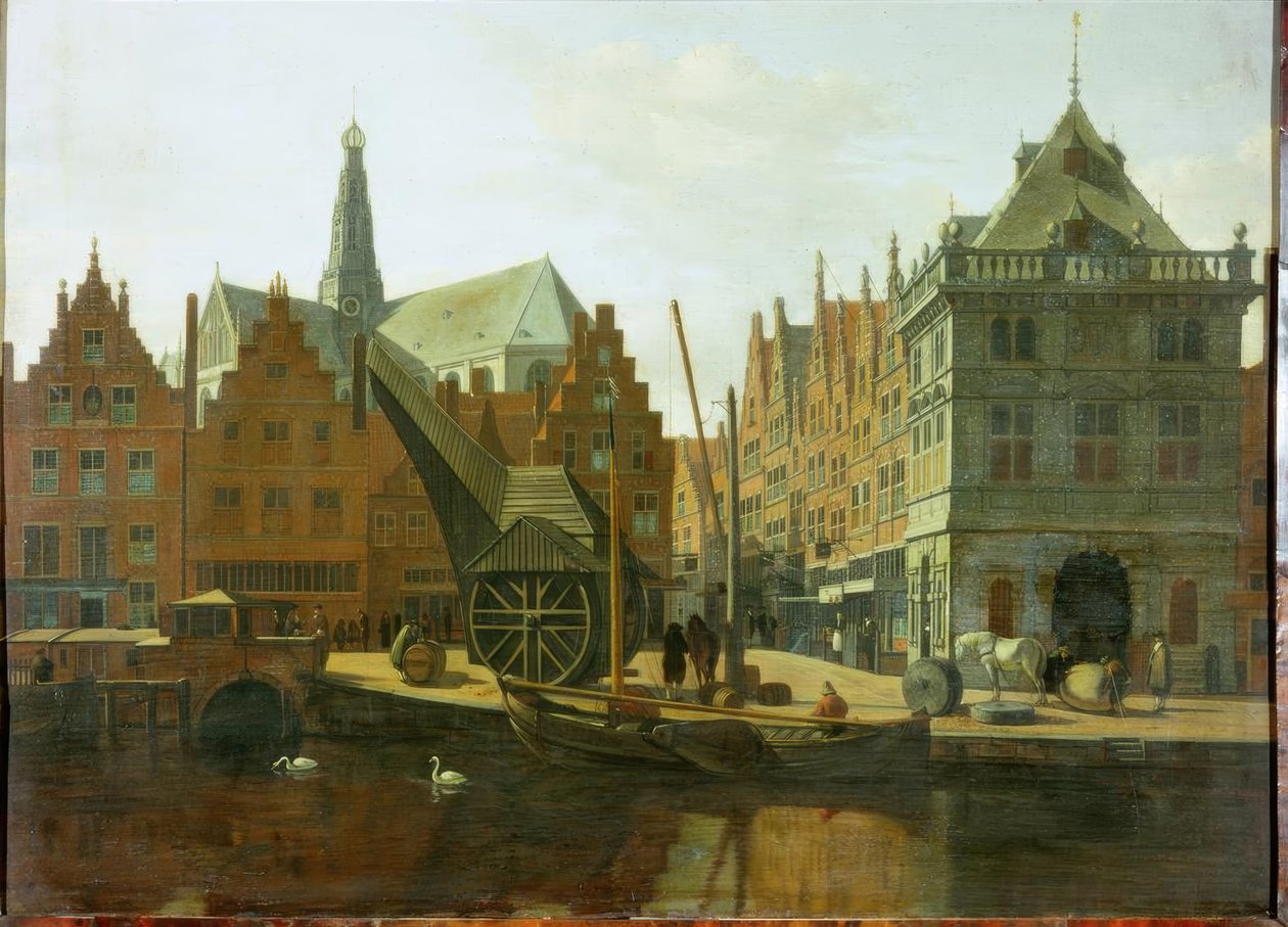 O porto em Haarlem de Gerrit Adriaensz Berckheyde