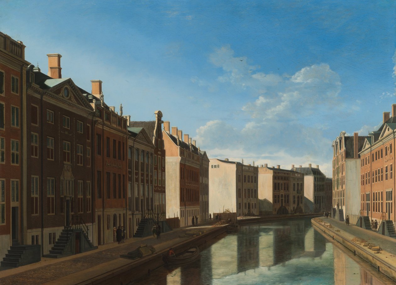 Vista da Curva Dourada no Herengracht de Gerrit Adriaenszoon Berckheyde