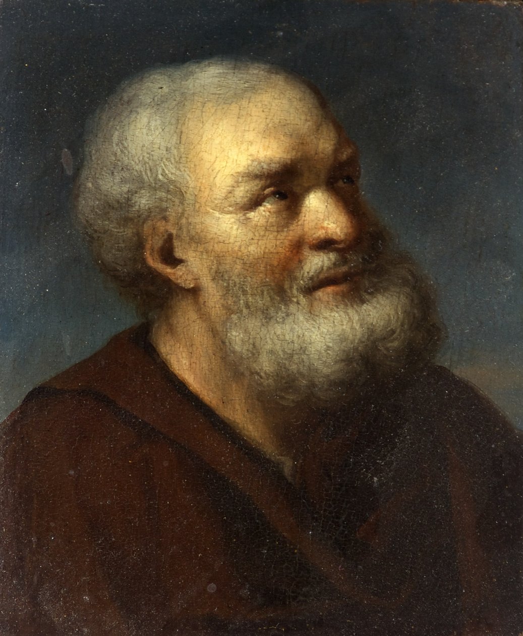 A Saint, c.1650-1700 (óleo sobre painel) de Gerrit Dou