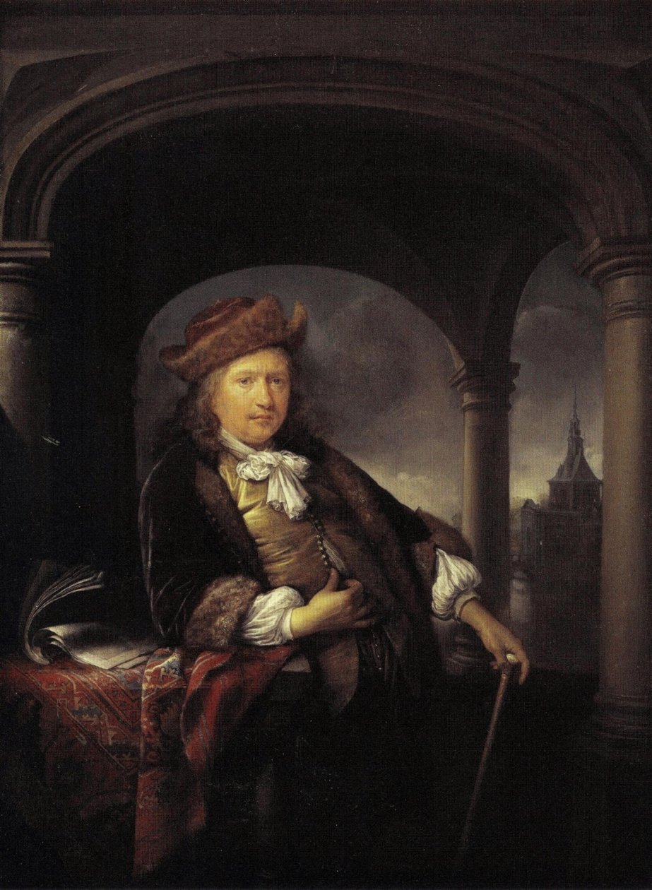 Autorretrato aos cinquenta anos de Gerrit Dou