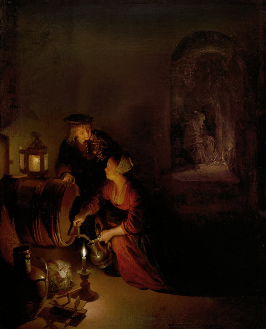 A cave de vinhos de Gerrit Dou