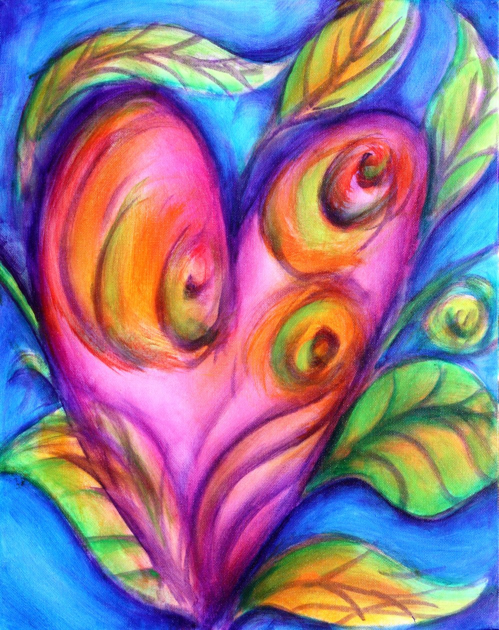 G Hearts 03, 2016 (acrílico sobre tela) de Gerrit Greve