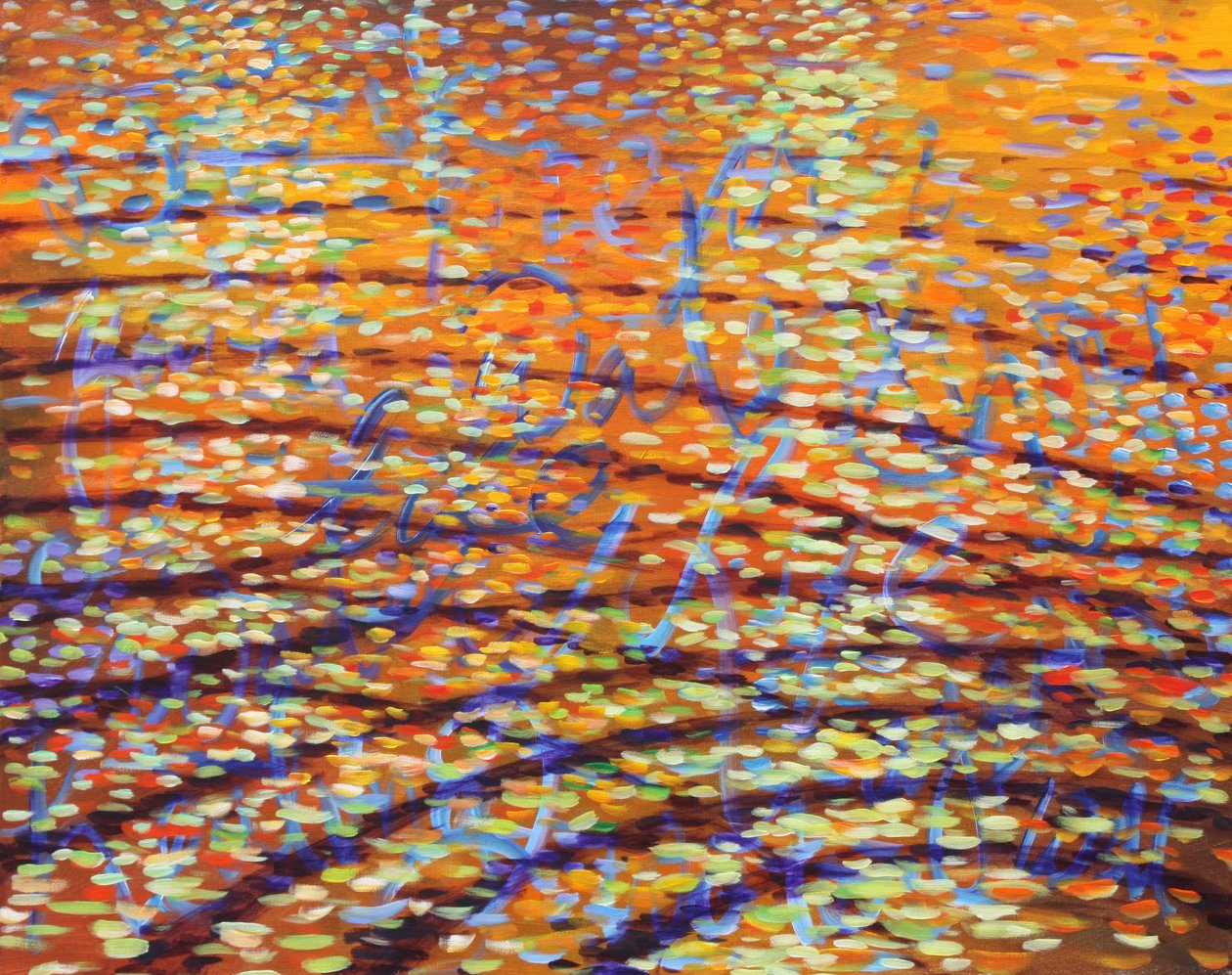 Healing Waters Ripples, 2009 (acrílico sobre tela) de Gerrit Greve