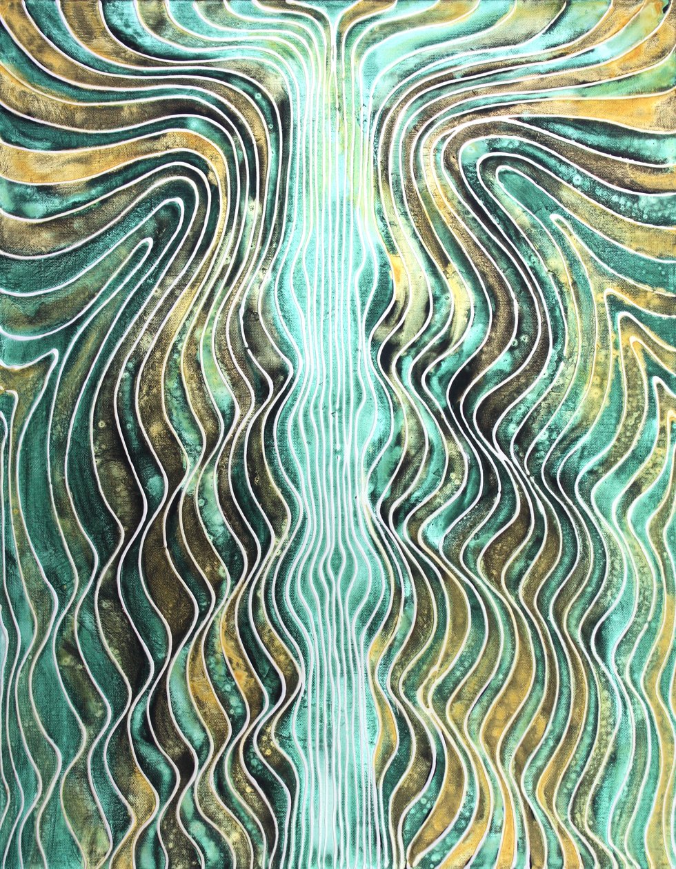 Journey 272, 2010 (acrílico sobre tela) de Gerrit Greve