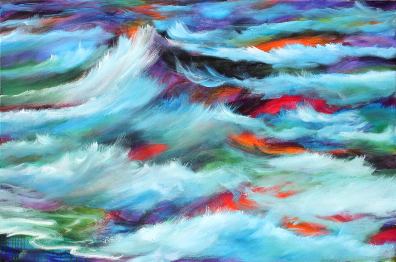 Wonderment Seas, 2015 (acrílico sobre tela) de Gerrit Greve