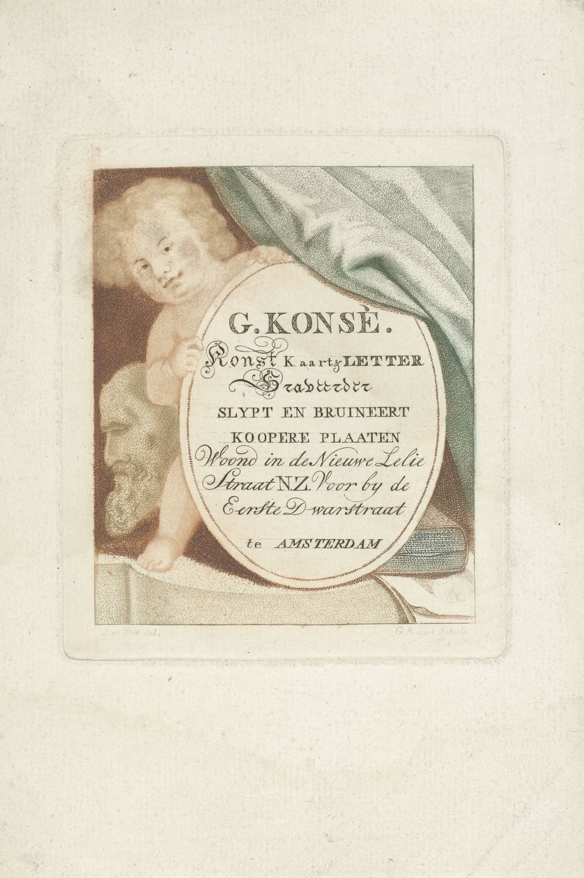 Cartão de visita de Gerrit Konsé de Gerrit Konsé