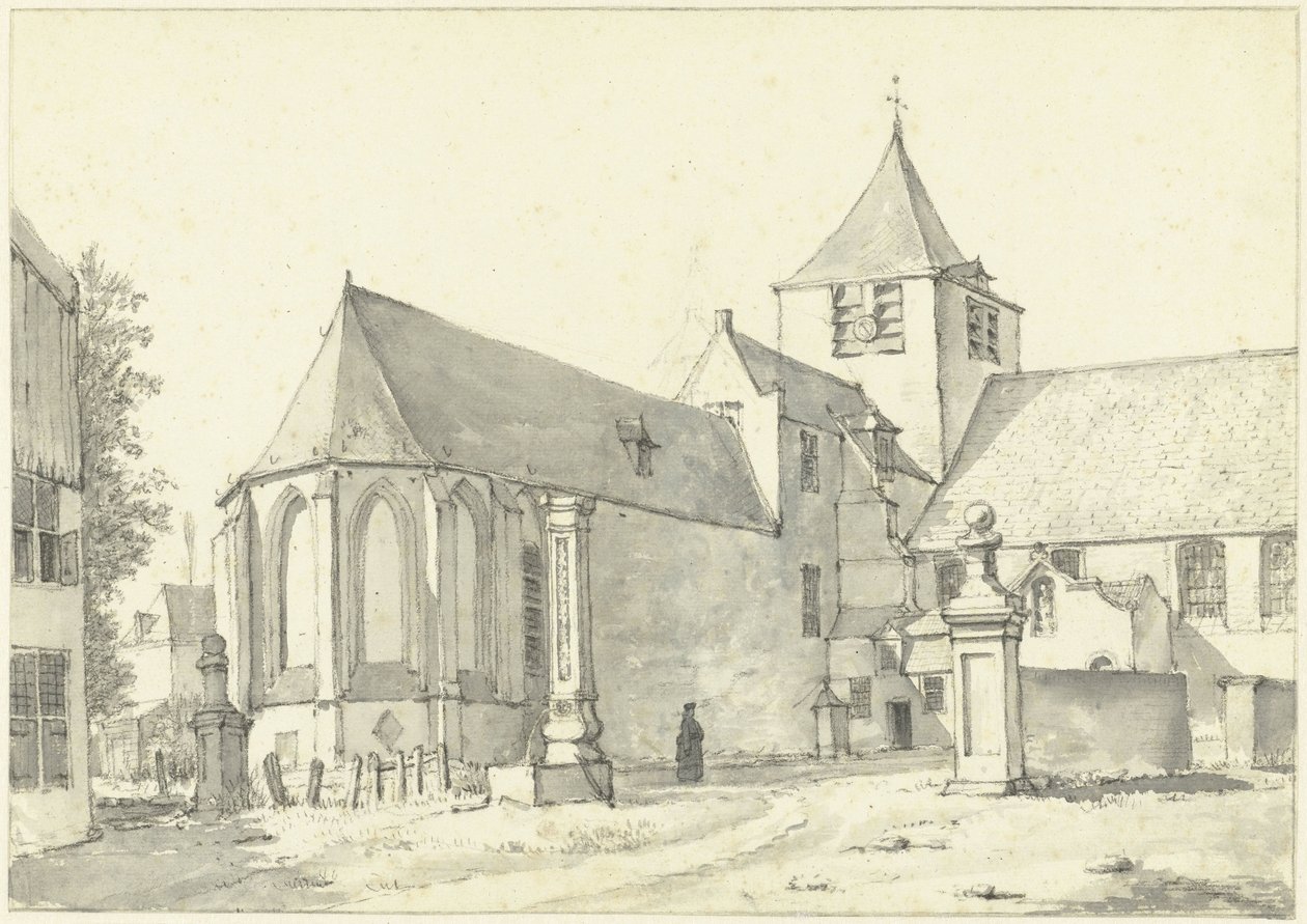 A igreja em Laeken perto de Bruxelas de Gerrit Lamberts