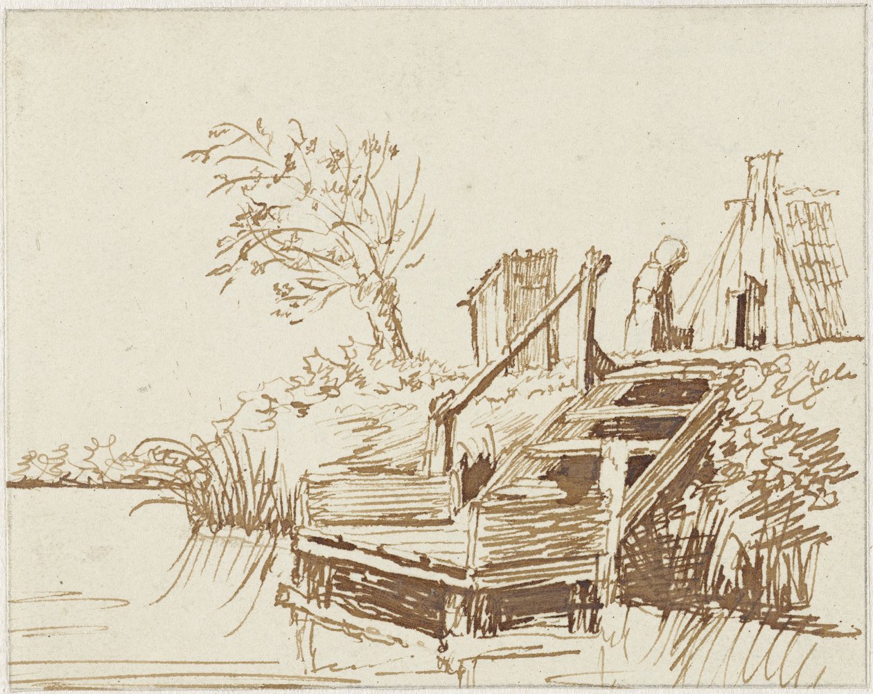 As escadas junto à água de Gerrit Lamberts