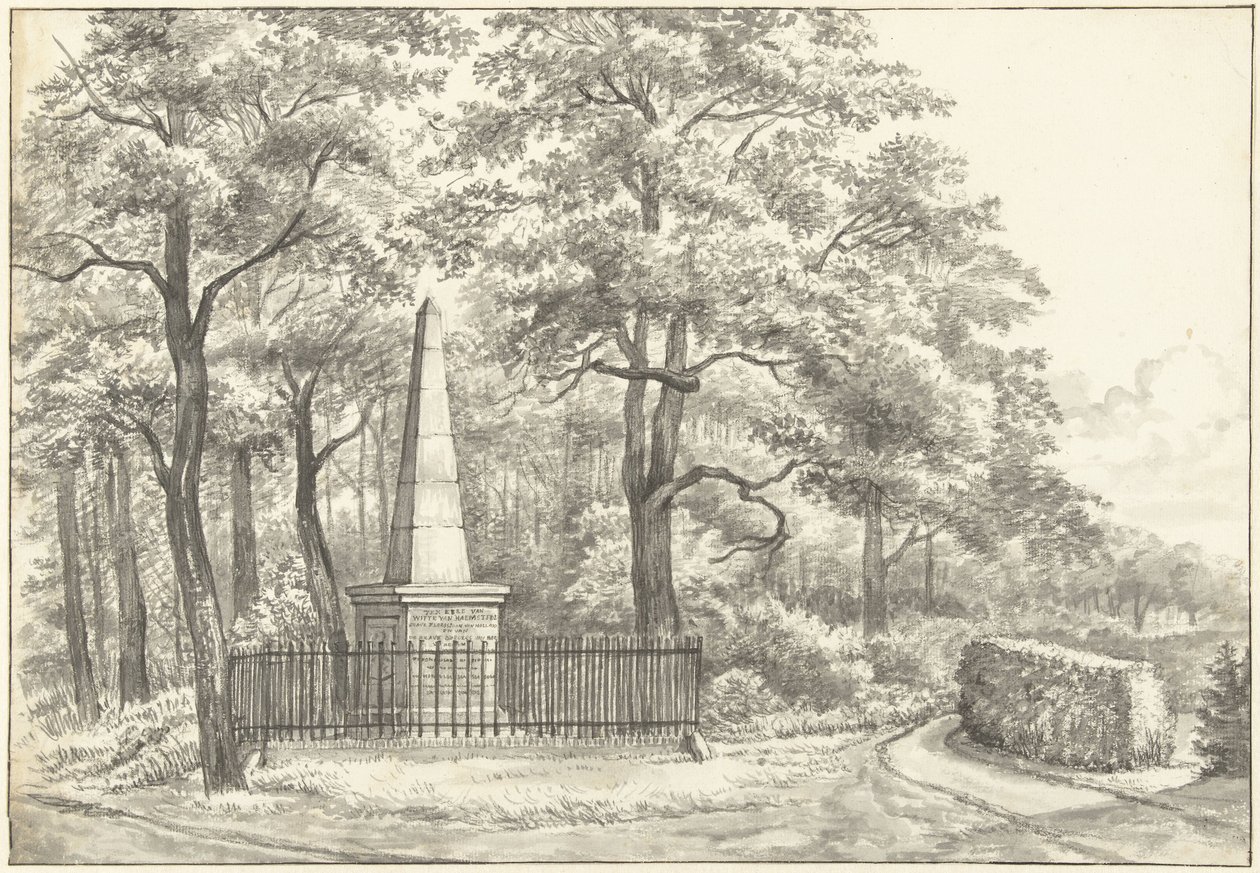 O memorial de Witte van Haemstede, fundado em 1817 por David Jacob van Lennep no Huis te Manpad em Heemstede de Gerrit Lamberts