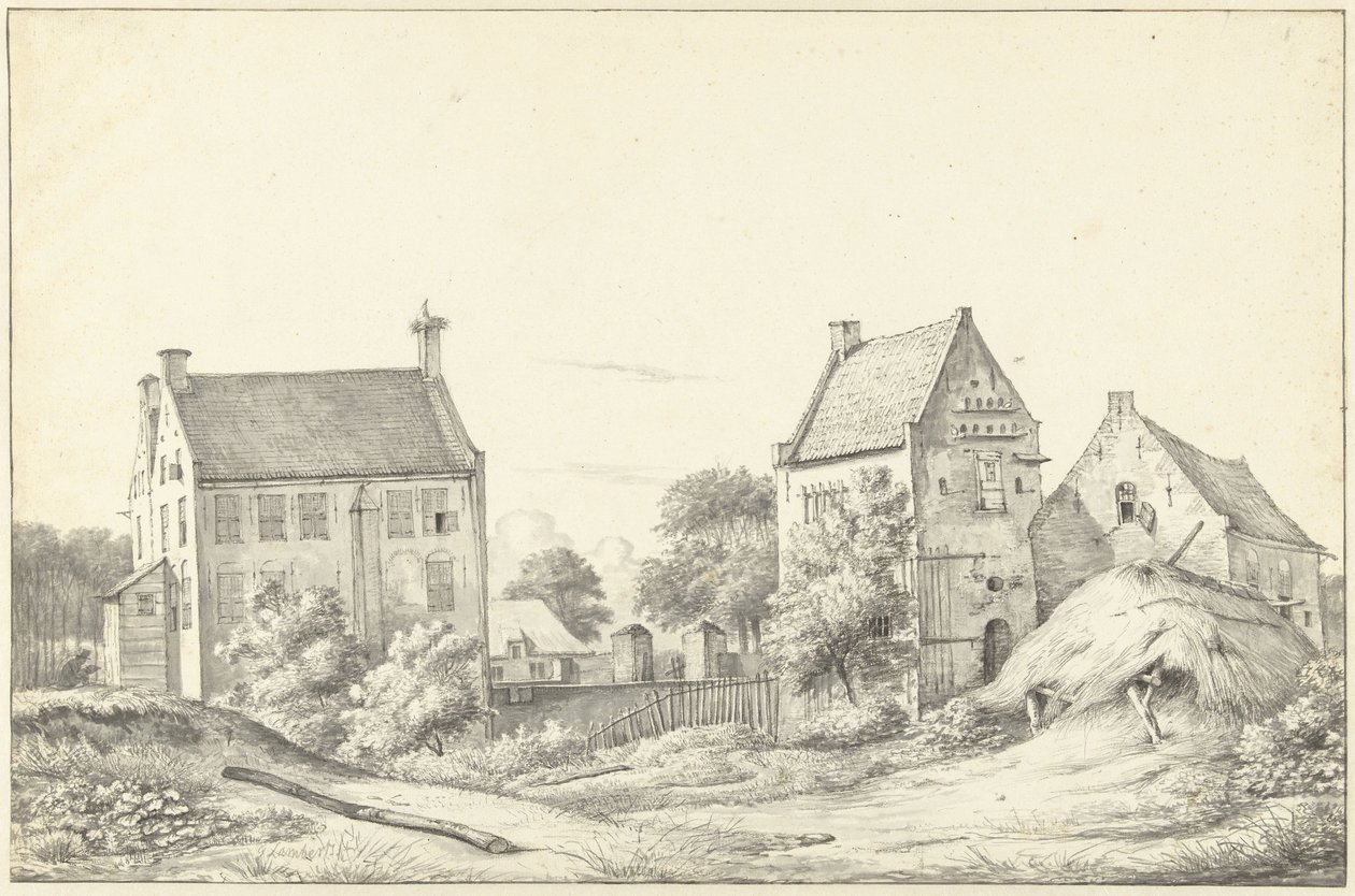 A casa de Vroonestein perto de Jutphaas de Gerrit Lamberts
