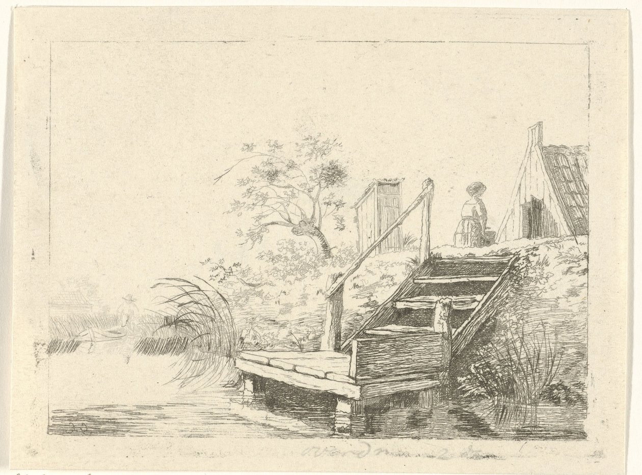 Escadas à beira-mar de Gerrit Lamberts