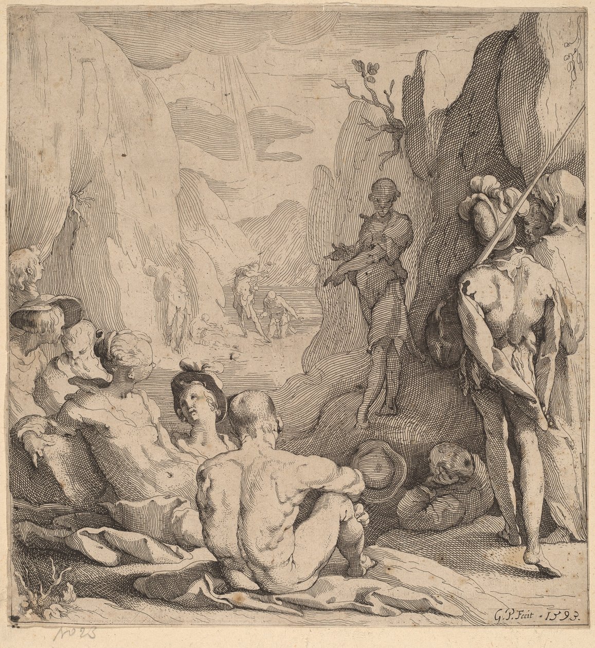 João Batista, pregando de Gerrit Pietersz Sweelinck