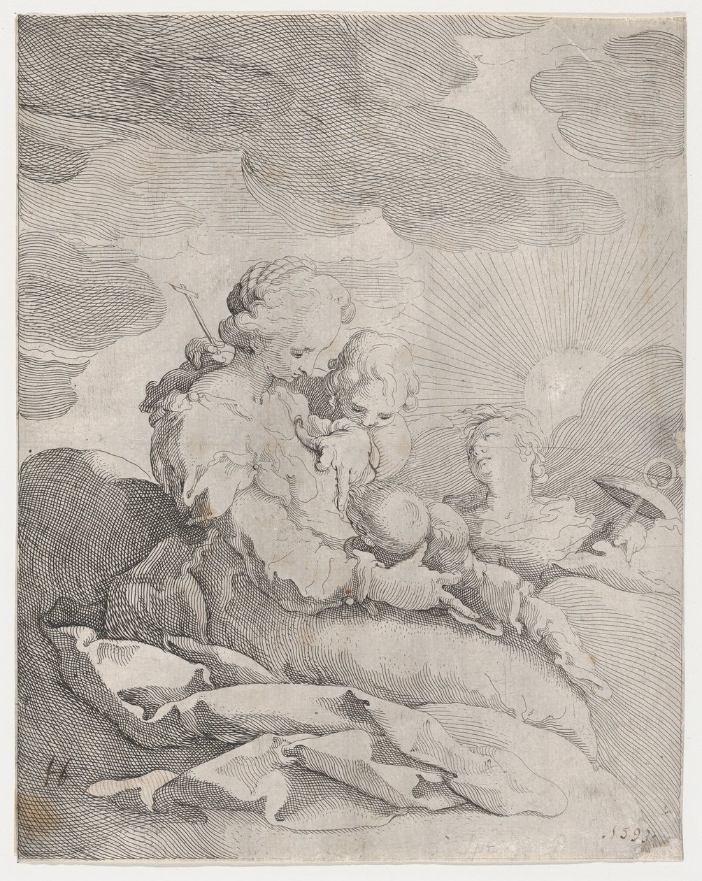 Fé, Esperança e Caridade, c. 1593. de Gerrit Pietersz Sweelink