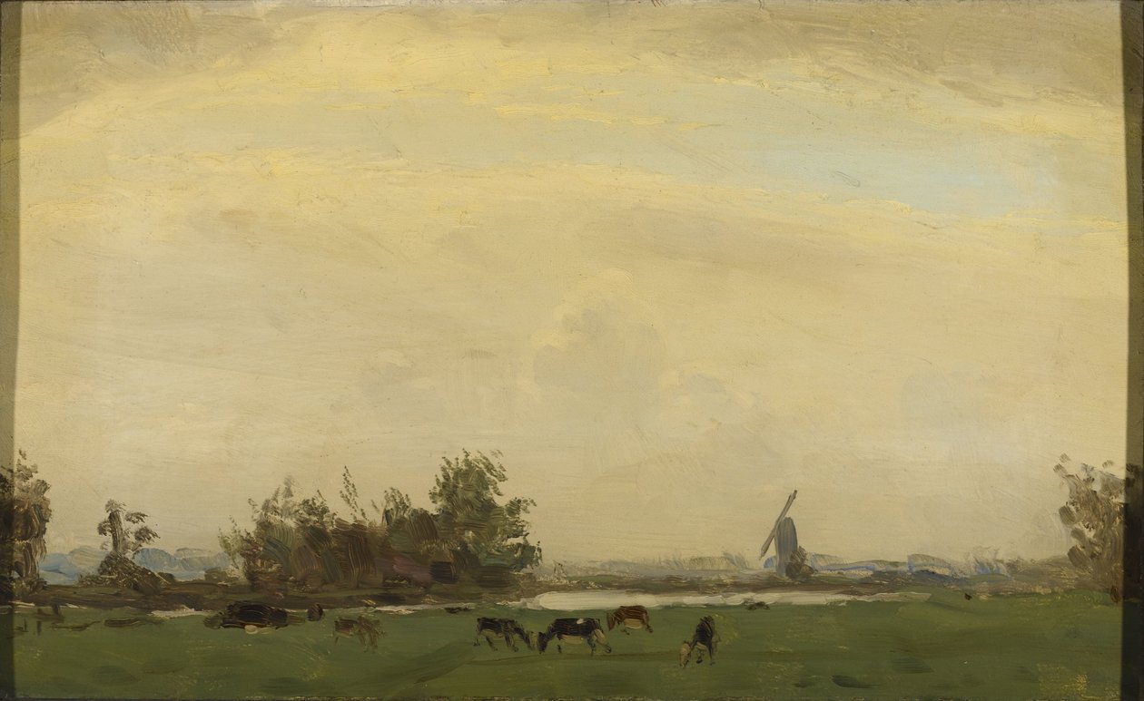 Paisagem dos prados no Spaarne de Gerrit Willem Dijsselhof