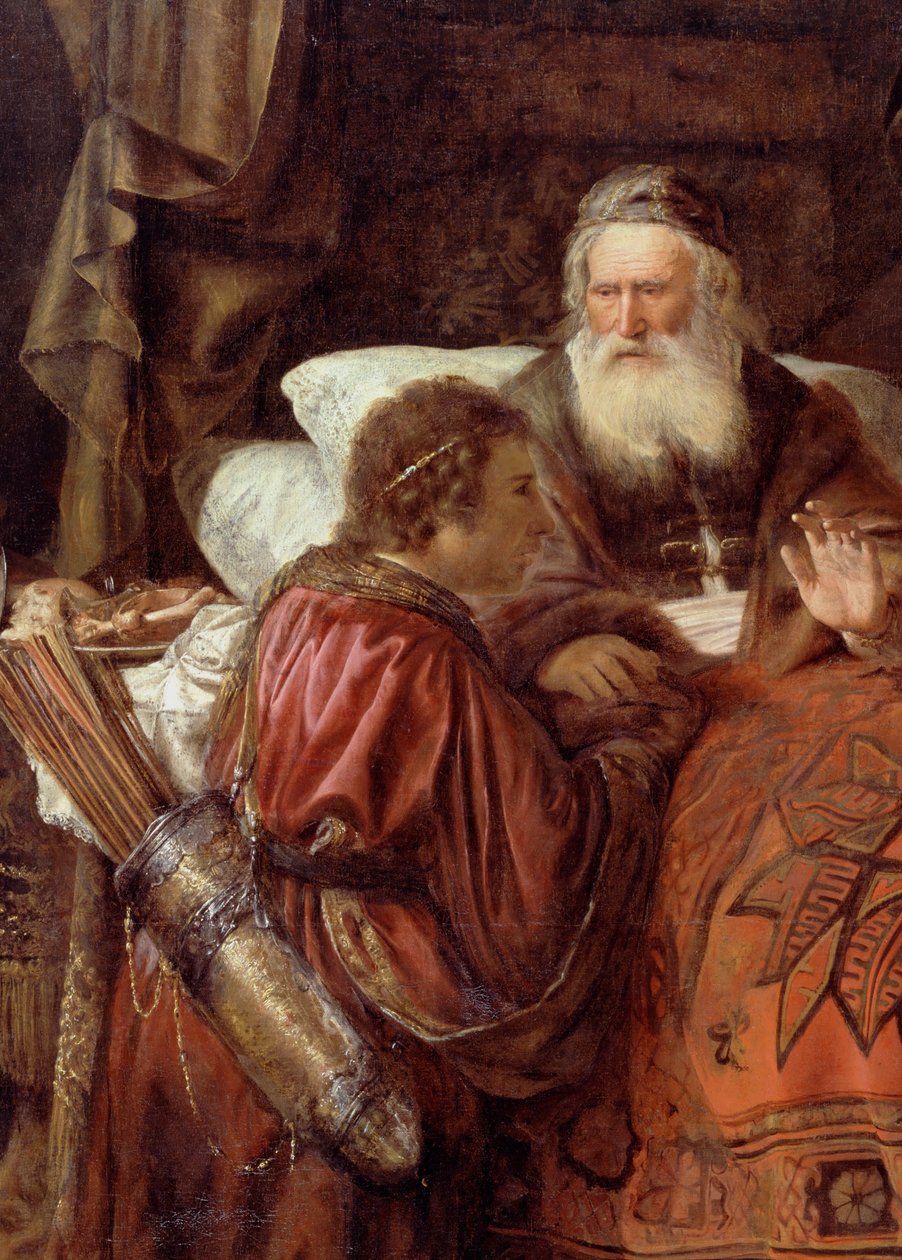 Isaac abençoando Jacó de Gerrit Willemsz. Horst