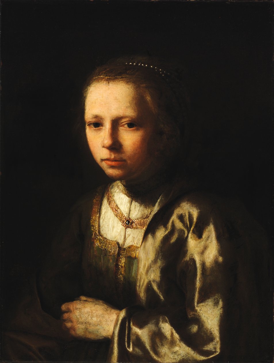 Moça, século XVII. de Gerrit Willemsz Horst
