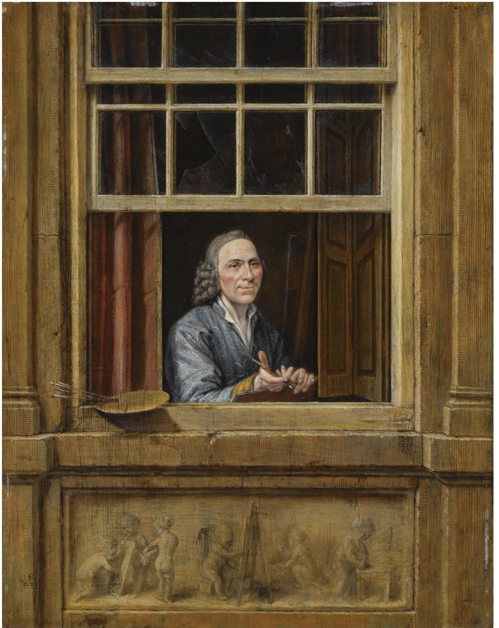 Autorretrato numa janela de Gerrit Zegelaar