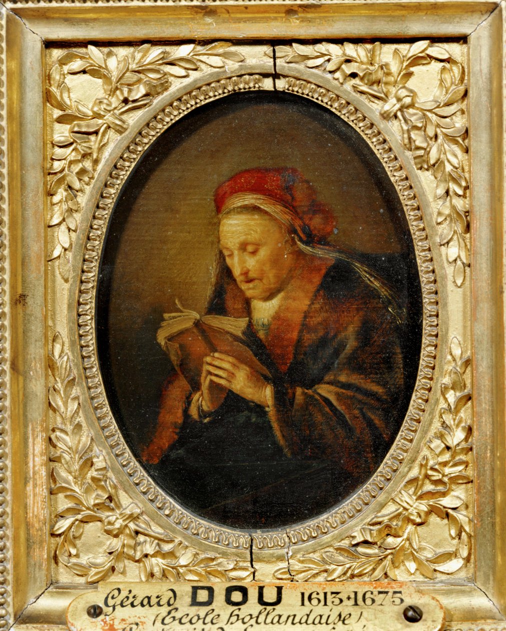 Femme agee: a mera de Rembrandt ... de Gerrit or Gerard Dou